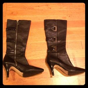 Michael Kors: Black Leather Boots